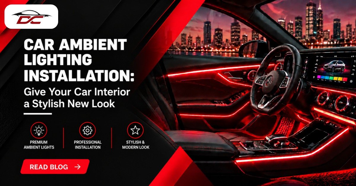 Custom Car Interior Ambient Lighting Installation